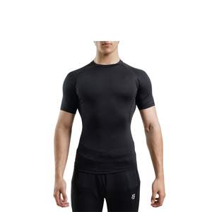 Camiseta de Compresión de Manga Larga para Hombre, Personalizada al por Mayor, Transpirable, de Poliéster y Elastano, para Gimnasio y Entrenamiento Muscular - Product Image 1
