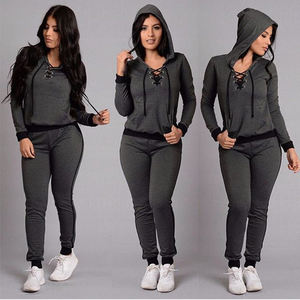 Conjunto de suéter de lana unisex con capucha de alta calidad en blanco liso personalizado conjunto de chándal de invierno de peso pesado fabricante de ropa - Product Image 3