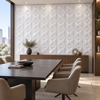 Panneau mural décoratif moderne en PVC insonorisant à motif géométrique 3D WYRAX pour appartement, chambre, salle de sport, salon, murs décoratifs