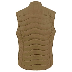 Chaqueta acolchada sin mangas de invierno personalizada para mujer, último diseño, cuello en V, técnicas lavadas, chaleco acolchado ligero Formal - Product Image 3
