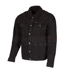 Vêtements de sport de course pour hommes de qualité supérieure Veste lourde respirante en jean d'été de couleur unie vintage - Product Image 1