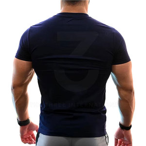 OEM Sports Clothing <b>Men</b> Gym T Shirts Designed With Smooth <b>Stretch</b> Fabric For Athletic Training Running And Workout Performance - Product Image 4