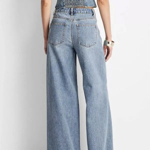 Pantalones Vaqueros Holgados de Pierna Ancha para Mujer, Estilo Informal, Cómodos, a la Moda, Ropa Vaquera Informal para Mujer - Product Image 4