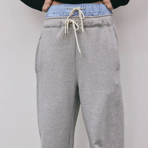 Streetwear Custom 100% Cotton Double Layer Waist <b>Sweat</b> <b>Pants</b> For <b>Men</b> Embroidery Season Winter Sweatpants For <b>Men</b> 2026 - Product Image 3