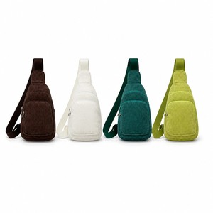 Sac de poitrine en velours côtelé 2026 Nouveau sac bandoulière décontracté pour homme et femme, sac banane - Product Image 1