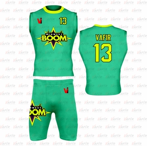 เสื้อเจอร์ซีย์ฟุตบอล7V7พิมพ์ลายดิจิตอลกางเกงขาสั้นระบายอากาศได้ดีแห้งเร็วป้องกันแบคทีเรียชื่อทีมหมายเลขทีมตามต้องการ - Product Image 6