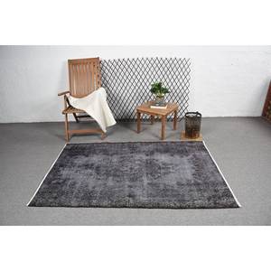 Tapis classique moderne en laine patchwork noir et noir pour le sol de la maison 3.9 'X 6.1' pour la chambre d'entrée ou Hallway-39 "X 61". - Product Image 3