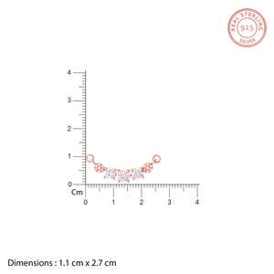 Collier de mariée en or rose et diamants, élégant et minimaliste, fait à la main, pour femmes - Product Image 6