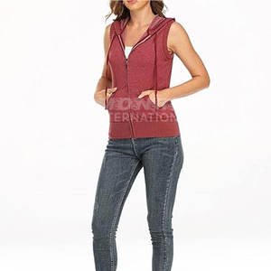 Entrenamiento Sudaderas con capucha sin mangas Mujeres Muscle Fitness Compresión Culturismo Sudaderas con capucha sin mangas para mujeres - Product Image 1