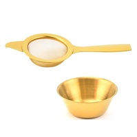Mini tamper à café portable, écologique, en acier inoxydable, cuillères-filtres, type couverts, pour poudre de cocktail, thé et café