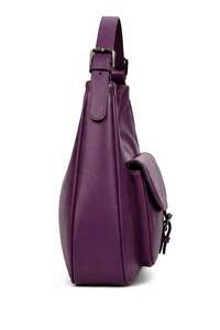 Sac à bandoulière en cuir véritable pour femmes de luxe avec fermeture à rabat, sangle réglable, cuir doux et lisse, design élégant - Product Image 3