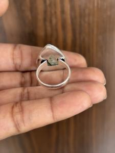 La mayoría de las tendencias 925 anillos de piedras preciosas de Prehnita de plata esterlina piedras preciosas originales joyería de moda para mujer precio de fábrica - Product Image 3