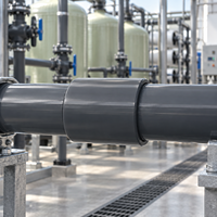 Raccord de tuyauterie industriel DN100-DN250, raccord de tuyauterie droit pour le traitement de l'eau et les projets d'ingénierie