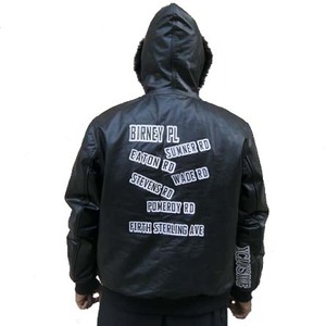 Chaquetas con letras de béisbol de chenilla bordadas de lana con logotipo personalizado para hombre, chaqueta universitaria de manga de cuero en blanco Vintage para hombre - Product Image 4