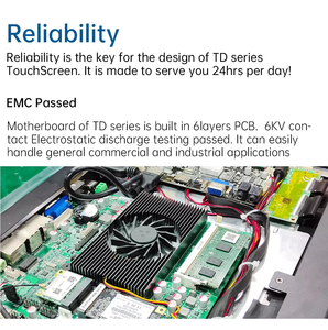 Écran tactile capacitif personnalisable de 27 pouces IP65, affichage HD pour borne de paiement en libre-service de la série professionnelle - Product Image 5