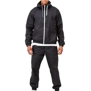 Conjunto Deportivo de Chaqueta con Capucha y Cremallera y Pantalones de Jogging de Poliéster con Logotipo Personalizado de Alta Calidad, Estilo Urbano, Novedad 2026 - Product Image 1