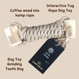 Juguetes masticables de cáñamo macizo de color natural, modernos, de madera de café, sencillos, para todas las ocasiones, al por mayor, hechos en Vietnam - Product Image 3