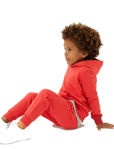 Conjunto de ropa de invierno unisex de talla grande con logotipo personalizado, 100% de algodón, Sudadera con capucha informal para niños, chándal para correr, pantalones de chándal apilados - Product Image 2