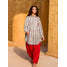 Conjunto de 2 Piezas de Lino y Algodón Esi, Corte Holgado, Atuendo de Verano - Product Image 5
