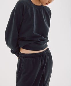Sweat-shirt d'hiver décontracté pour femme, coupe ample, fabrication OEM, vente en gros, logo personnalisé, en molleton de coton épais - Product Image 5