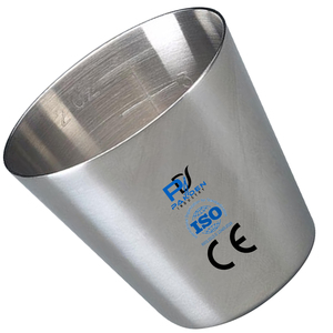 Taza de medicina quirúrgica de acero inoxidable con diseño personalizado, graduada en el interior, a la venta, precio asequible - Product Image 1