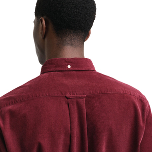 <b>Men's</b> 100% Cotton Loose Fit Long Sleeve T-Shirt Office Style Solid Lapel with Button Pockets Breathable <b>Corduroy</b> Printed Knitted - Product Image 4