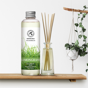 Aromatika Natural Lemongrass Aroma <b>Diffuser</b> Refill Liquid 200ml Long Lasting <b>Room</b> Fragrance Reed <b>Diffuser</b> Oil - Product Image 4