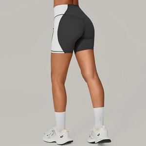 Shorts de Yoga Personalizados al por Mayor para Mujer, de Alta Elasticidad, Sin Costuras, Color Sólido, Ropa Deportiva, Shorts Deportivos para Gimnasio y Fitness - Product Image 5
