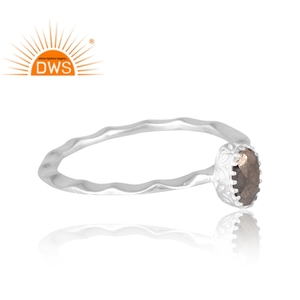 Anillo de piedras preciosas de pirita Natural de Plata de Ley 925, joyería personalizada para mujer, regalo para ella - Product Image 4