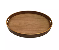 Plateau de service en bois de coco au design moderne, multifonctionnel, fait main, pour salon et cuisine, support à couverts unique, plateau de vaisselle