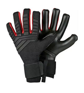 Gants de gardien de but en cuir respirant Durable professionnel Logo personnalisé impression paume plate unisexe Protection des doigts passionné de sport - Product Image 1