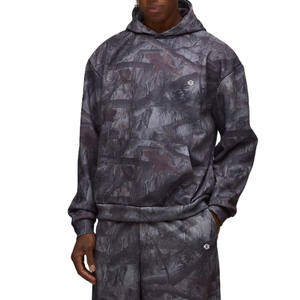 Sudadera con Capucha y Estampado de Camuflaje para Hombre, Felpa Gruesa, Manga Larga, Estilo Casual Urbano, para Venta al por Mayor - Product Image 1