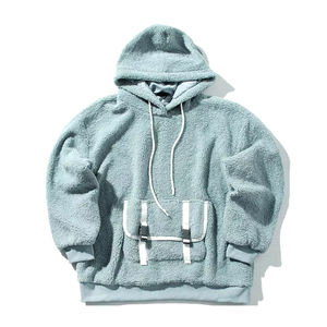 New Arrival Customized <b>Sherpa</b> Fluffy <b>Fleece</b> Winter <b>Men's</b> Oversized <b>Hoodie</b> Sweatshirts Heavyweight Thick Fur Pullover hoodies - Product Image 1