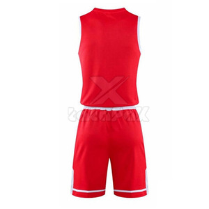 Uniforme de basket-ball haute performance personnalisé, vêtements de sport de couleur unie avec technique imprimée respirante - Product Image 3