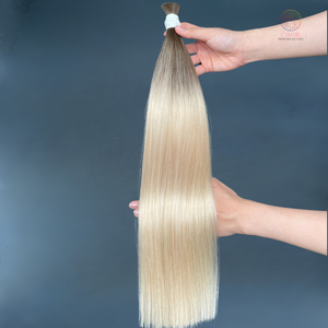 วิกผมต่อผมเป็นมัดผมมนุษย์แบบไม่บุบสลายหนังกำพร้าผมดิบจำนวนมากจากผู้จำหน่ายในเวียดนาม - Product Image 2