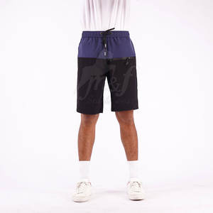 Pantalones cortos informales para hombre con dobladillo con puños y bolsillos laterales Pantalones cortos informales de dos tonos para hombre - Product Image 1