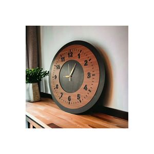 50cm noir en bois noyer meubles numéro uni silencieux horloge murale cadeau pour la décoration intérieure - Product Image 2