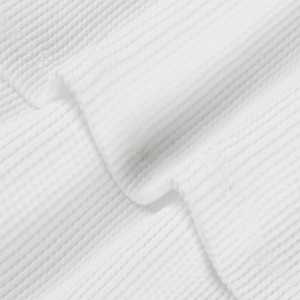 Custom Logo <b>Thermal</b> <b>Fleece</b> Men Streetwear Hoodie Sweatshirt Oversized White Long Sleeved Crewneck Sweatshirt White Hoodies - Product Image 3