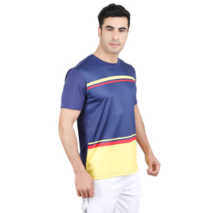 T-shirts à sublimation imprimés personnalisés avec tissu respirant 100% polyester à séchage rapide et options OEM disponibles - Product Image 6