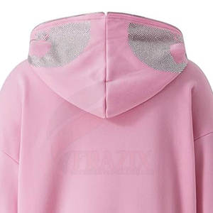 เสื้อมีฮู้ดซิปพลอยเทียมสำหรับผู้ชายดีไซน์ล่าสุดสำหรับฟิตเนส - Product Image 6