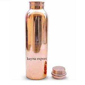 Bouteille en cuivre écologique imprimée papillon bleu tendance avec couvercle Capacité de 401 à 500ml pour gymnase, école, bureau et maison - Product Image 3