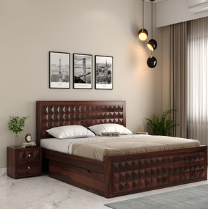 ชุดเฟอร์นิเจอร์ห้องนอนแกะสลักด้วยมือเตียงไม้ขนาดควีนไซส์สำหรับห้องนอนเตียงขนาดคิงไซส์ตัวเลือกแกะสลักที่หรูหราสำหรับห้องนอน - Product Image 5