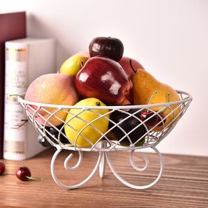 Cesta de Frutas Redonda de Metal Personalizada al por Mayor, Contenedor de Almacenamiento de Verduras, Cesta Organizadora de Cocina de Malla de Alambre de Hierro con Asa - Product Image 2