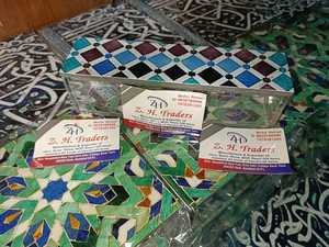 Exclusive Mother of Pearl Inlay Acrylic Lacquer <b>Food</b> <b>Jar</b> Designer Dry Fruit Box for Ramadan Eid & Wedding Gift Collection - Product Image 6