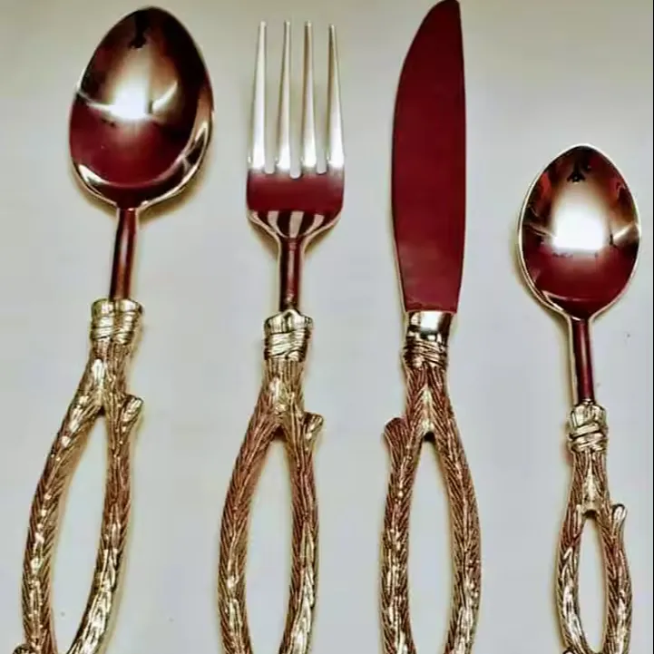 Stainless Steel Cutlery Set with Beautiful Aluminium Handle