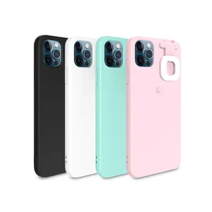 nice quality TPU Bumper PC Back cell phone case LED Light mobile phone case for iphone