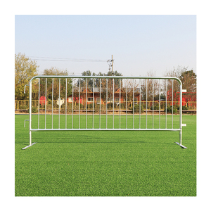 Clôture Temporaire en Acier Facile à Assembler, Barricades de Contrôle des Foules Amovibles avec Pieds en Pont/Plats, Hauteur de 6 Pieds - Product Image 4