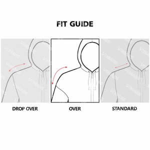 Sudaderas con capucha en blanco de peso pesado de 500GSM, sudaderas con capucha de algodón de gran tamaño con estampado de soplo personalizado de alta calidad para hombres 2025 - Product Image 4