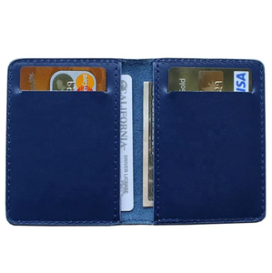 Cartera de Cuero Genuino para Hombre, Diseño Corto, Ligera, Duradera y a la Moda, con Logotipo Personalizado, Cierre Abierto, OEM 2025, Alta Calidad - Product Image 1