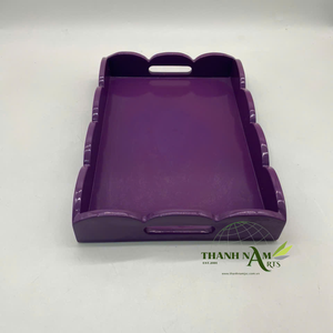 Plateau de service en MDF écologique avec poignées rectangulaires en bambou filé, taille personnalisée, sans danger pour les aliments, pour la cuisine domestique - Product Image 5